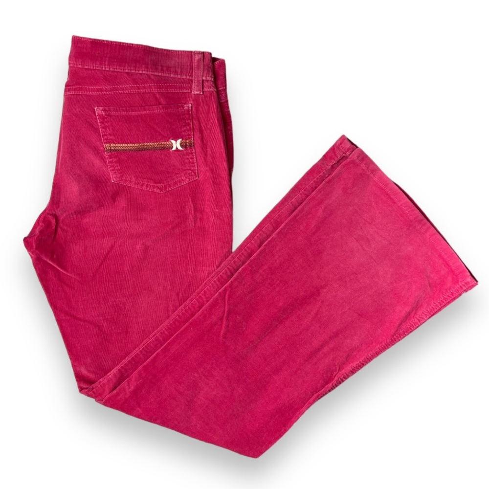 Hurley Vintage Hot Pink Corduroy Boot Leg Pants | Size 7